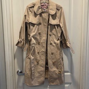 Juicy Couture belted retro trench coat